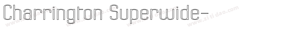 Charrington Superwide字体转换